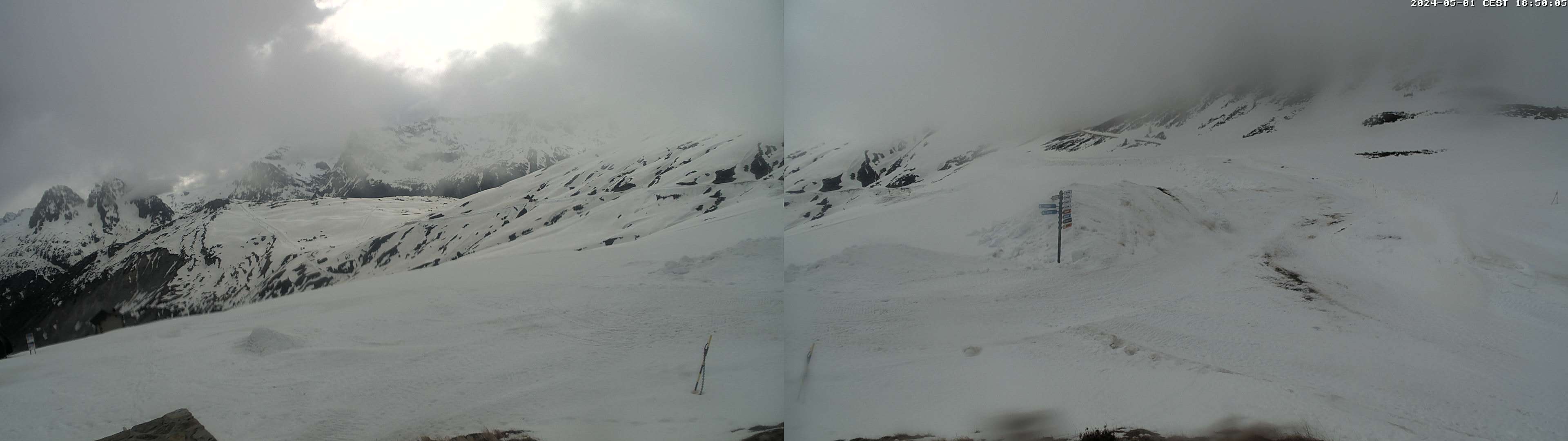 Le Tour Balme ski resort webcam: Chamarillon 1850m