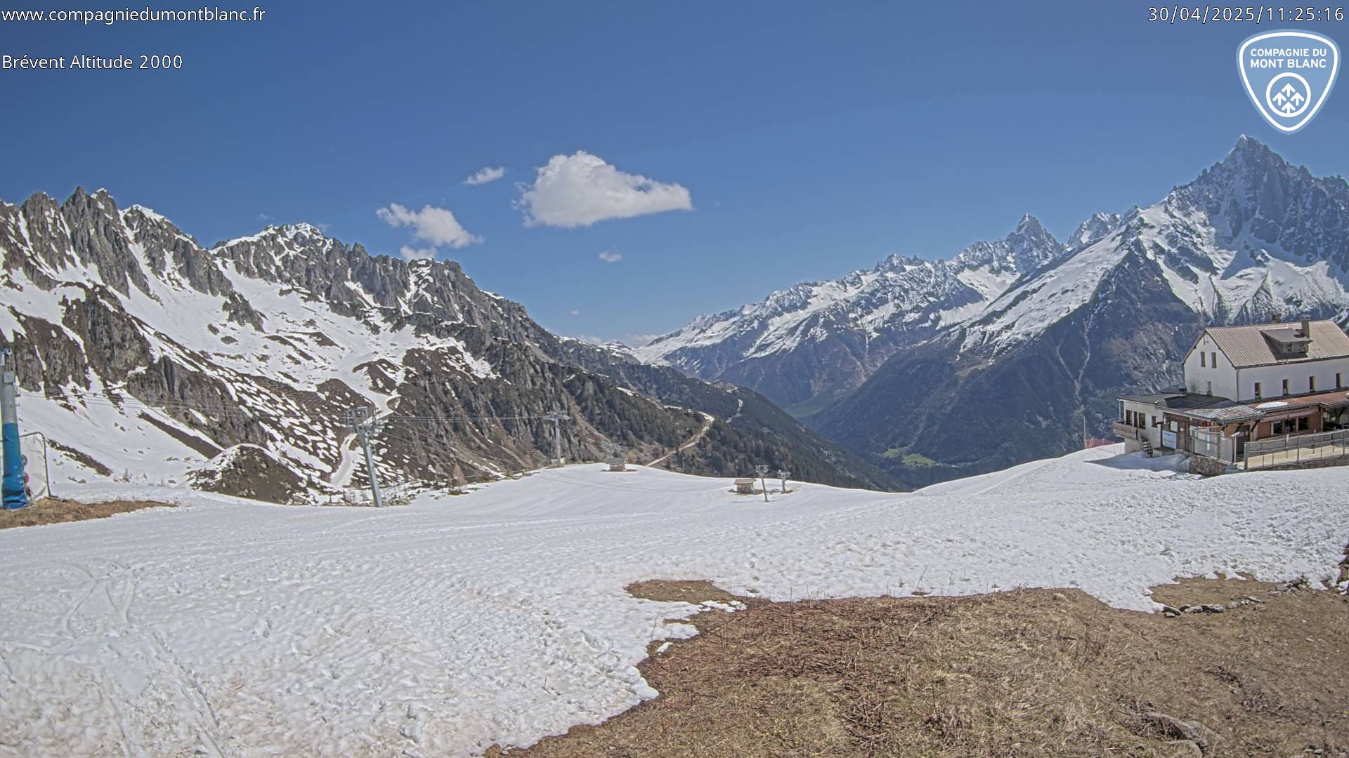 chamonix brevent ski resort webcam (2000m)