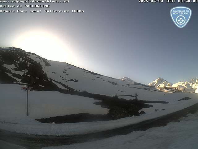 Webcam Chamonix : Vue depuis le télésiège de Vallorcine