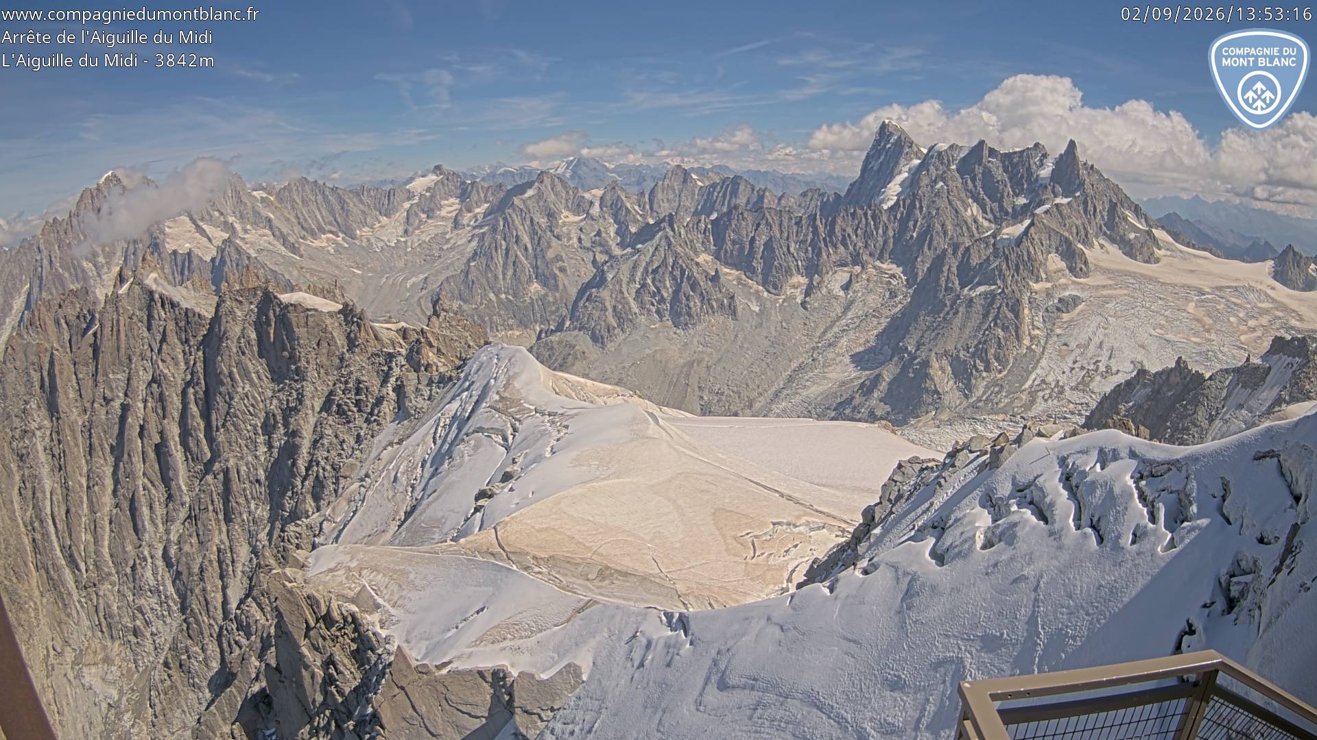 Dente del Gigante da Aguille du Midi – Monte Bianco